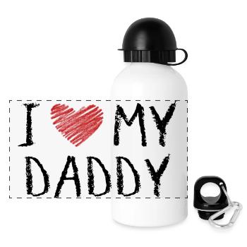 I Love My Daddy - Panoramic Thermal Bottle with Lid 500 ml - white - Front