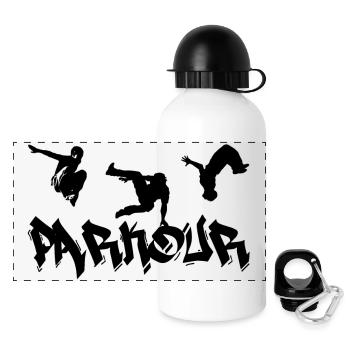 parkour - Panoramic Thermal Bottle with Lid 500 ml - white - Front