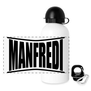 Manfredi t-shirt t-shirt gift idea - Panoramic Thermal Bottle with Lid 500 ml - white - Front