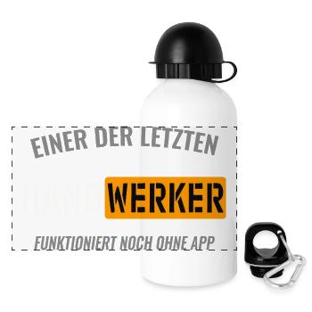 One of the last craftsmen - Panoramic Thermal Bottle with Lid 500 ml - white - Front