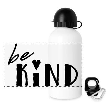 Be Kind - Panoramic Thermal Bottle with Lid 500 ml - white - Front