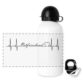 East Frisia - Panoramic Thermal Bottle with Lid 500 ml - white - Front
