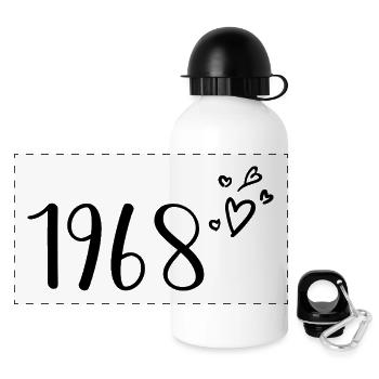 1968 - Gourde panoramique avec couvercle 500 ml - blanc - Devant