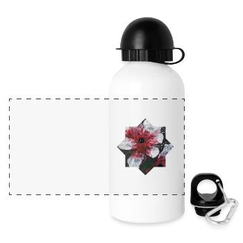 Geschenk- Ideen - Panorama Trinkflasche mit Deckel 500 ml - Weiß - Vorne