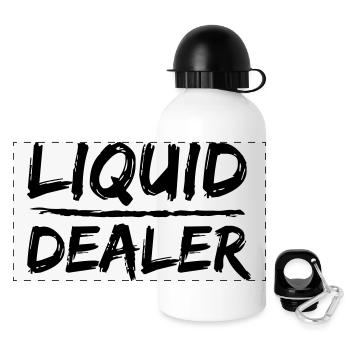 Liquid Dealer - Panorama Trinkflasche mit Deckel 500 ml - Weiß - Vorne