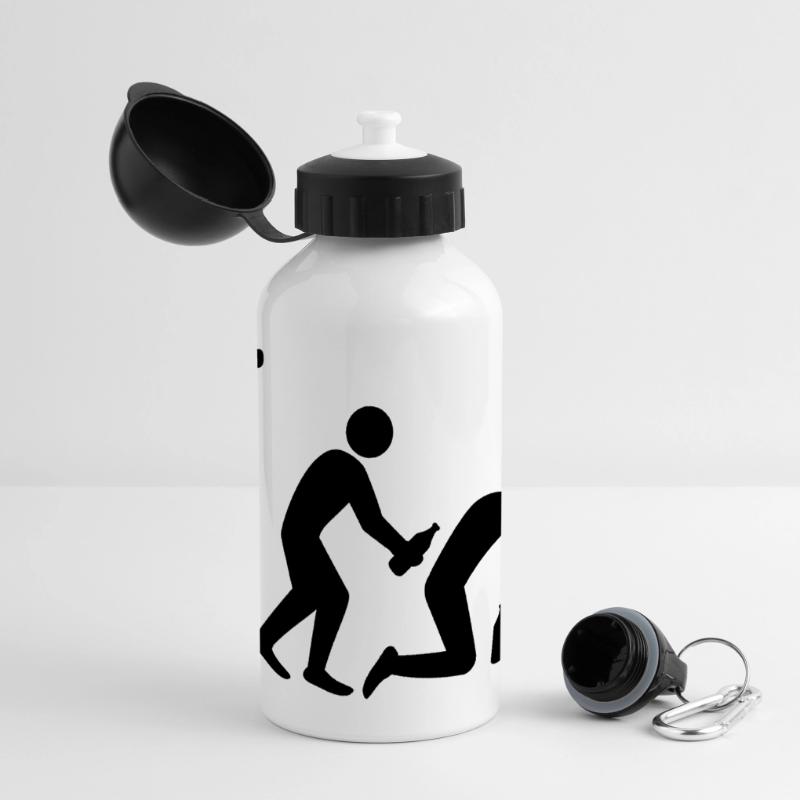 Drunken Evolution Panorama Trinkflasche mit Deckel 500 ml
