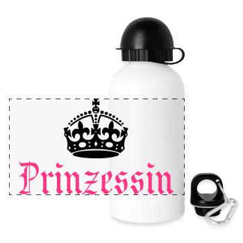 Princess with crown - Panoramic Thermal Bottle with Lid 500 ml - white - Front