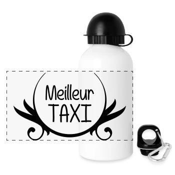 Meilleur Taxi - Panoramic Thermal Bottle with Lid 500 ml - white - Front