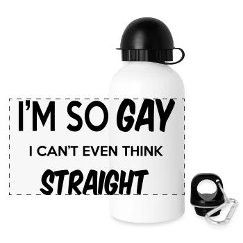 Gay - Gourde panoramique avec couvercle 500 ml - blanc - Devant