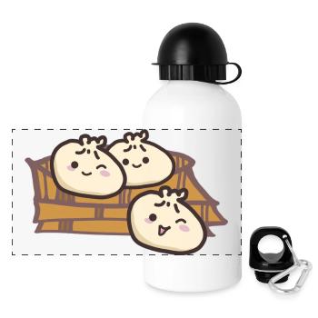 Süsse Asia Knödel - Panorama Trinkflasche mit Deckel 500 ml - Weiß - Vorne