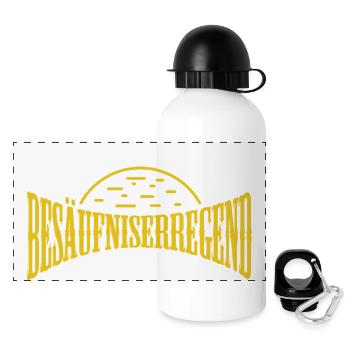 Die Lage ist Besäufniserregend - Panorama Trinkflasche mit Deckel 500 ml - Weiß - Vorne