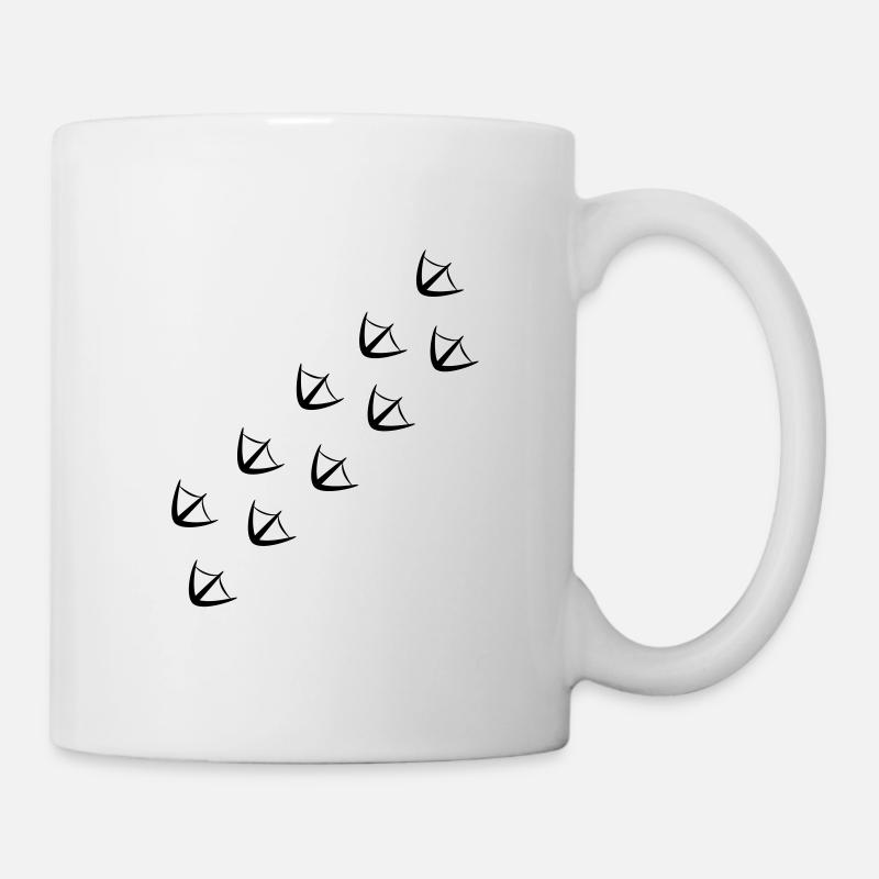 Footprints - Tasse - Weiß