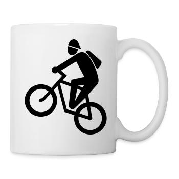 mountainbike - Tasse - Weiß - Rechts