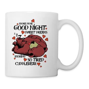 Cuddlebear Sleeping - Tasse - Weiß - Rechts