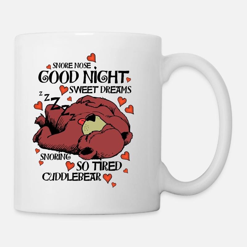 Cuddlebear Sleeping - Tasse - Weiß