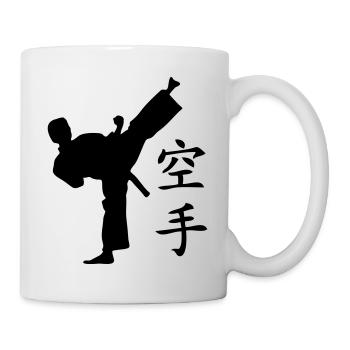 karate - Tasse - Weiß - Rechts