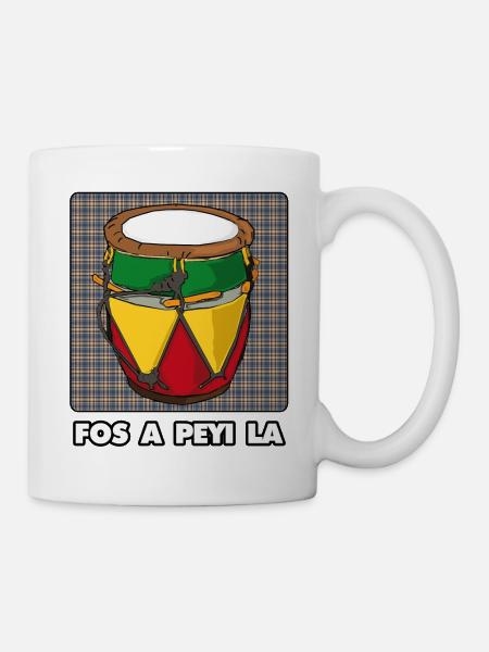 Ka,tambour,Guadeloupe ,îles,caraïbes,Antilles - Mug blanc - blanc