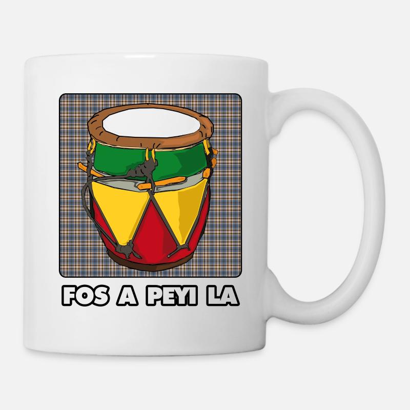 Ka,tambour,Guadeloupe ,îles,caraïbes,Antilles - Mug blanc - blanc