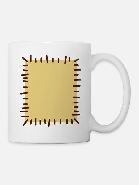 flicken2 - Tasse - Weiß