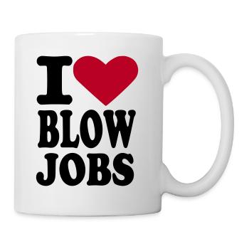 Blowjobs - Tasse - Weiß - Rechts