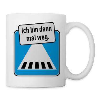 Je pars. - Mug blanc - blanc - Droite