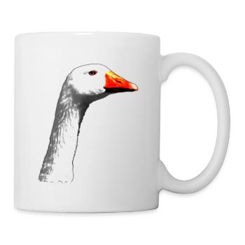 Gans - Tasse - Weiß - Rechts
