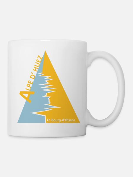 Alpe d'Huez - Tasse - Weiß