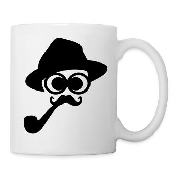 smoking man - Mug - white - Right