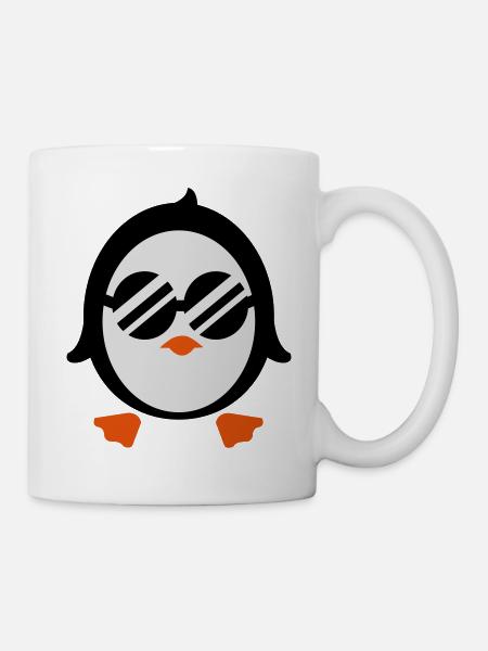 Cooler Pinguin - Tasse - Weiß