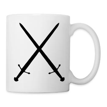 crossed swords - Mug - white - Right