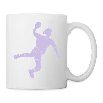 Handball Mädchen - Tasse - Weiß - Rechts