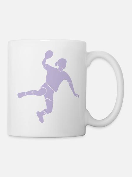 Handball Mädchen - Tasse - Weiß