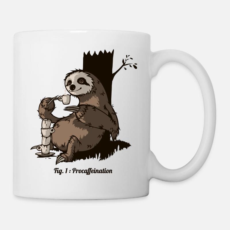 Procafeination - Mug blanc - blanc