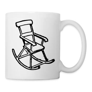 rocking chair - Mug - white - Right