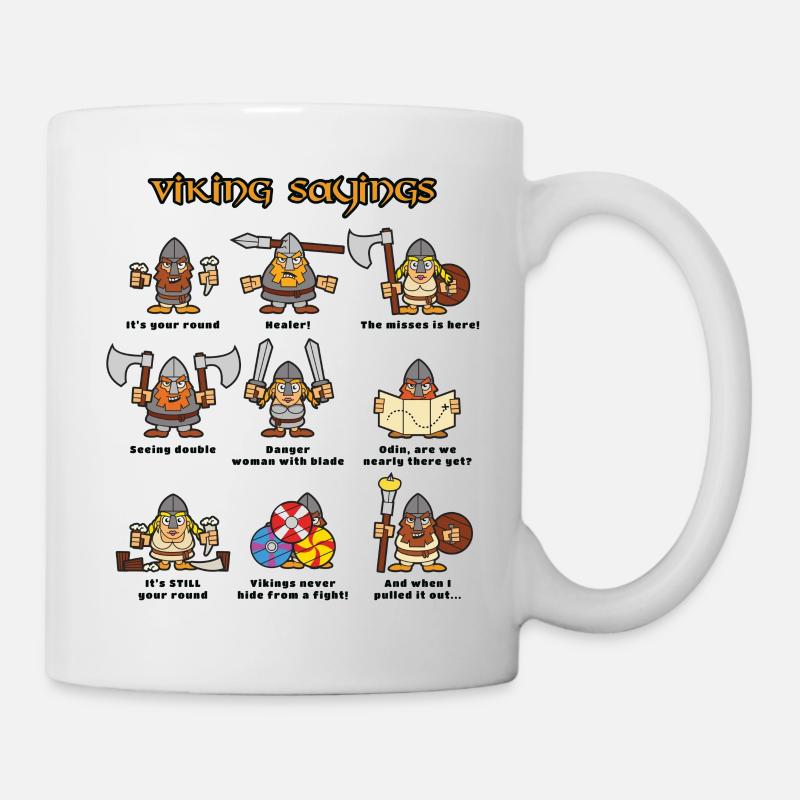 Viking Sayings - Mug - white