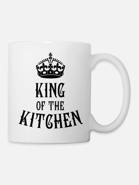 King of the Kitchen cook Koch - Tasse - Weiß