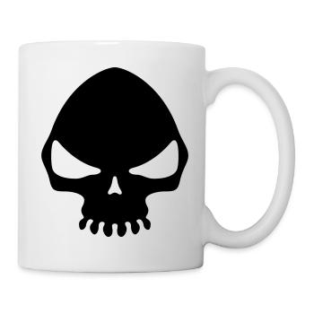 Totenschädel / Totenkopf / Skull (glow) - Mug - white - Right