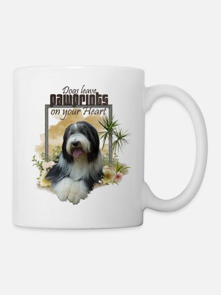 Bearded Collie 028-14-klein-01 - Tasse - Weiß