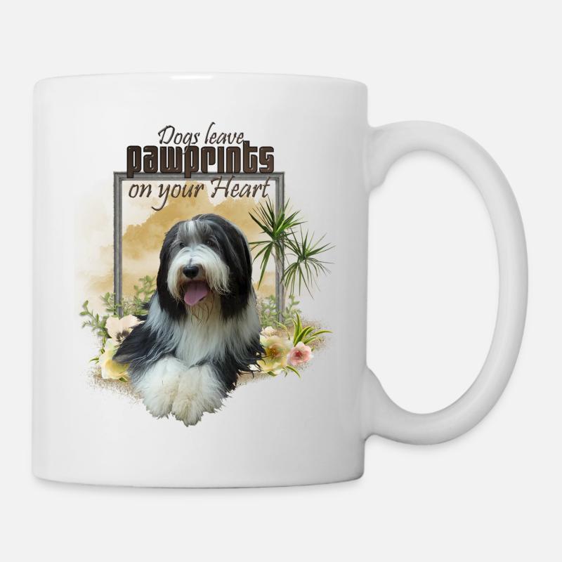 Bearded Collie 028-14-klein-01 - Tasse - Weiß
