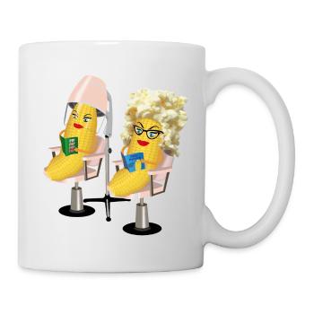 maïs au salon de coiffure - Mug blanc - blanc - Droite