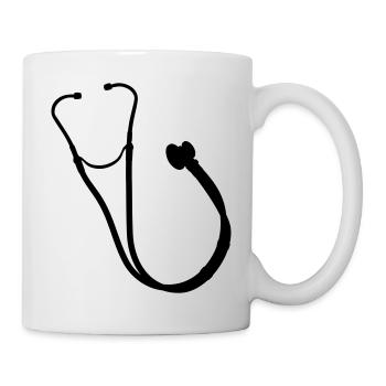 stetoscope profession - Mug - white - Right