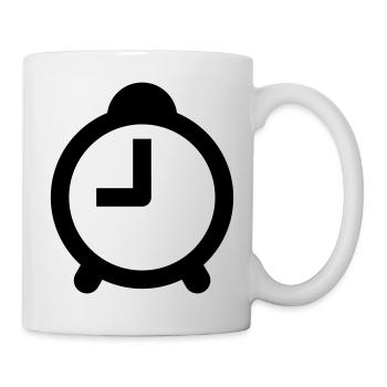 Uhr - Tasse - Weiß - Rechts