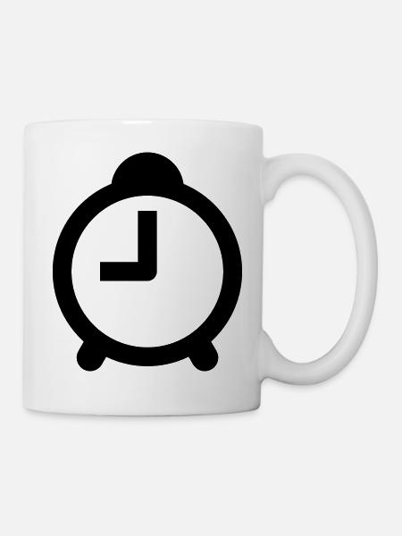 Uhr - Tasse - Weiß