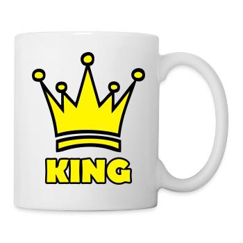 king - Tasse - Weiß - Rechts
