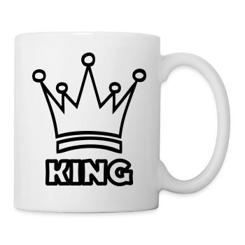 king - Tasse - Weiß - Rechts