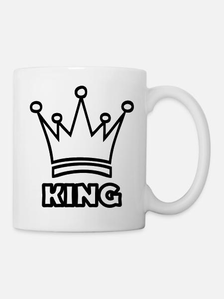 king - Tasse - Weiß