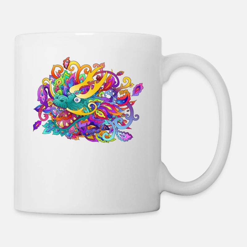 dragon chinois - Mug blanc - blanc