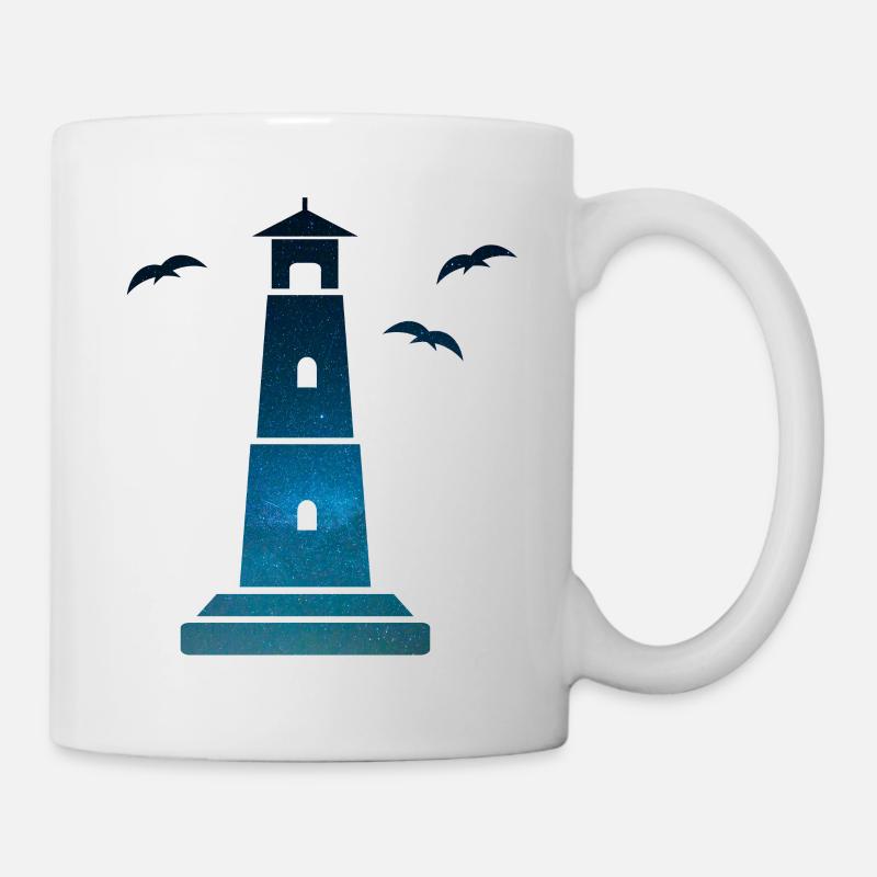 Leuchtturm - Tasse - Weiß