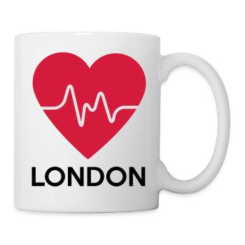Herz London - Tasse - Weiß - Rechts