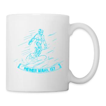 Droge snowboarden - Tasse - Weiß - Rechts